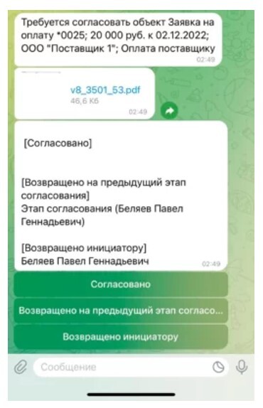 Интеграция Telegram и в 1С Управление холдингом (УХ) Интеграция Telegram и в 1С Управление холдингом (УХ)